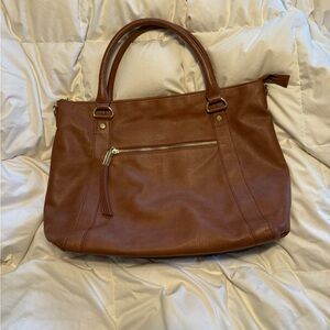 Steve Madden Vegan Leather Zipper Tote